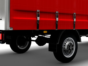 Iveco Daily Luton Curtainsider 2021 3D-Modell
