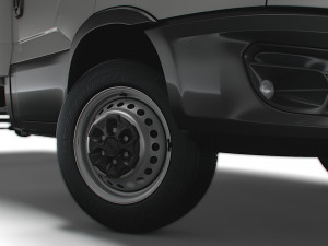 Iveco Daily Luton Curtainsider Tail Lift 2021 3D Model