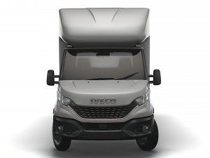 Iveco Daily Luton Curtainsider Tail Lift 2021 3D Model