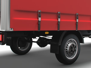 Iveco Daily Luton Curtainsider Tail Lift 2021 3D Model