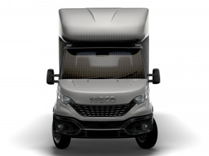 Iveco Daily Luton Curtainsider Tail Lift 2021 3D Model
