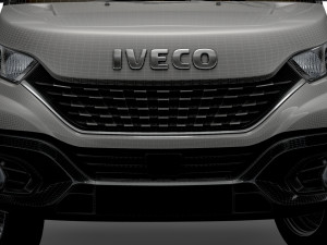 Iveco Daily Luton Curtainsider Tail Lift 2021 3D Model