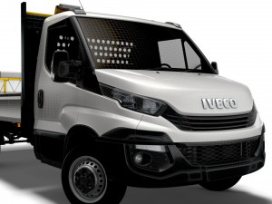 Iveco Daily Dropside Tail Lift 2018 3D Model