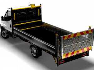 Iveco Daily Dropside Tail Lift 2018 3D Model