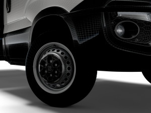 Iveco Daily Dropside Tail Lift 2018 3D Model