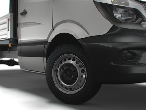 Mercedes Benz Sprinter Dropside Tail Lift 2018 Modèle 3D