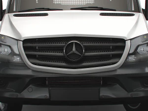 Mercedes Benz Sprinter laadklep met open laadbak 2018 3D Model