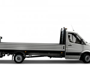 Mercedes Benz Sprinter laadklep met open laadbak 2018 3D Model