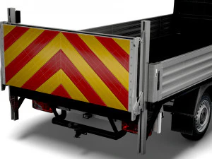 Mercedes Benz Sprinter laadklep met open laadbak 2018 3D Model