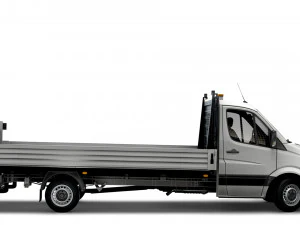 Mercedes Benz Sprinter laadklep met open laadbak 2018 3D Model