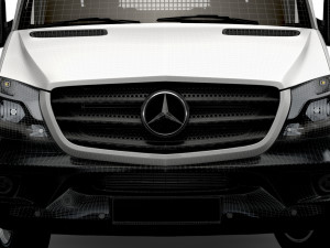 Mercedes Benz Sprinter Dropside Tail Lift 2018 Modèle 3D