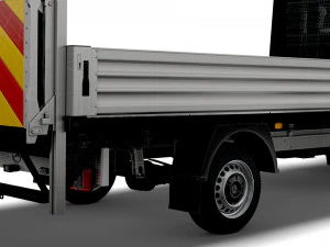 Mercedes Benz Sprinter laadklep met open laadbak 2018 3D Model