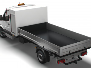 Mercedes Benz Sprinter Single Cab Tipper Toolpod 2018 3D 모델