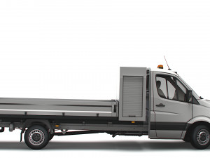 Mercedes Benz Sprinter Single Cab Tipper Toolpod 2018 3D 모델