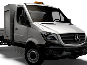 Mercedes Benz Sprinter Single Cab Tipper Toolpod 2018 3D 모델