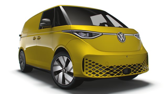VW ID Buzz Cargo 2RD 2023 3D मॉडल .c4d .max .obj .3ds .fbx .stl .blend 