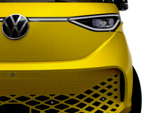 VW ID Buzz Cargo 2RD 2023 3D मॉडल
