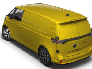 VW ID Buzz Cargo LWB 2RD 2023 3D Model