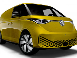 VW ID Buzz Cargo LWB 2RD 2023 3D Model