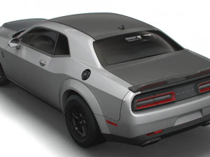 Dodge Challenger SRT Demon 170 LC 2023 3D Model