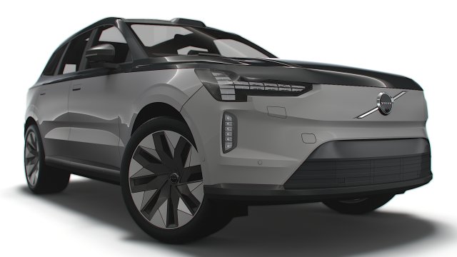 Volvo EX90 Excellence 2023 Model 3D .c4d .max .obj .3ds .fbx .stl .blend 