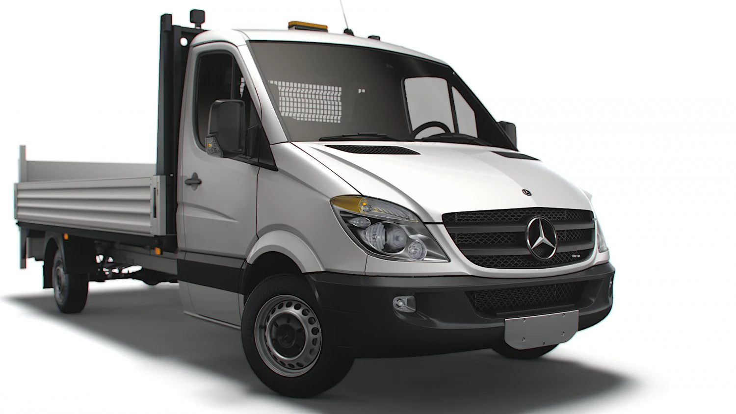 Mercedes Benz Dropside Tail Lift 2008 3D Model .c4d .max .obj .3ds .fbx .stl .blend 
