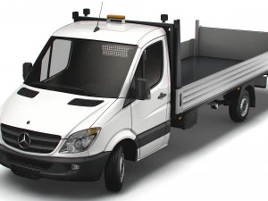 Mercedes Benz Dropside Tail Lift 2008 3D Model