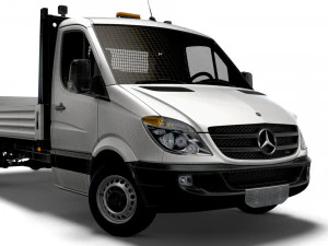 Mercedes Benz Dropside Tail Lift 2008 3D Model