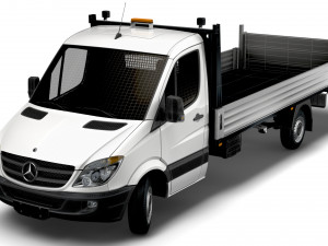Mercedes Benz Dropside Tail Lift 2008 3D-Modell