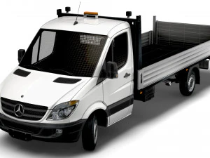 Mercedes Benz Dropside Tail Lift 2008 3D Model