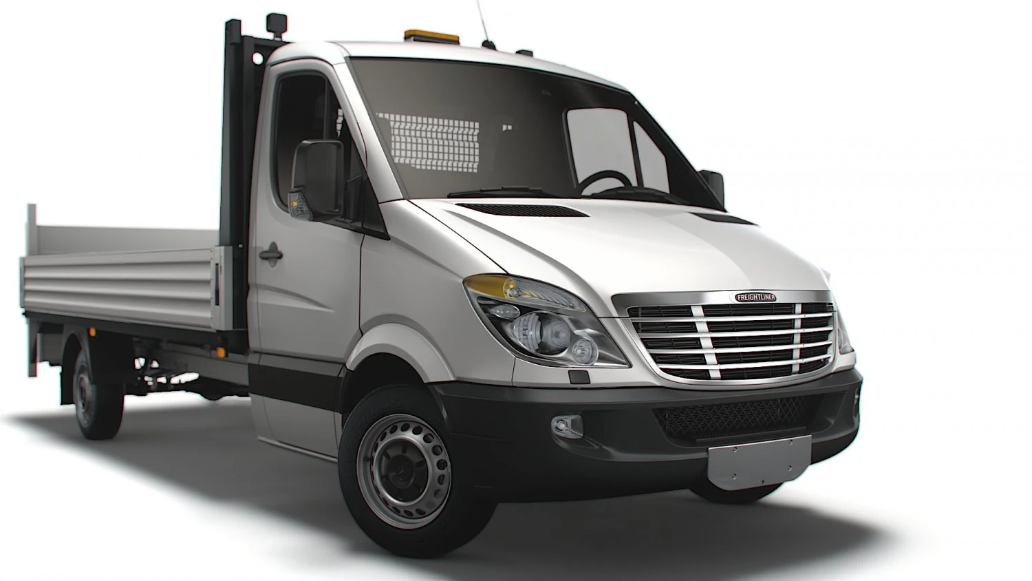 Freightliner Sprinter Dropside Tail Lift 2018 3D Model .c4d .max .obj .3ds .fbx .stl .blend 