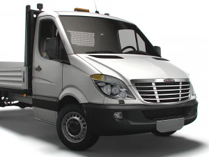 Elevador traseiro Freightliner Sprinter Dropside 2018 Modelo 3D