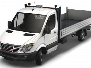Freightliner Sprinter Dropside Tail Lift 2018 3Dモデル