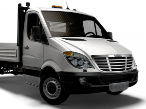 Freightliner Sprinter Dropside Tail Lift 2018 3Dモデル