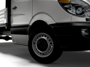 Freightliner Sprinter Dropside Tail Lift 2018 3Dモデル