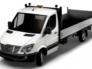 Freightliner Sprinter Dropside Tail Lift 2018 3Dモデル