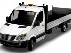 Freightliner Sprinter Dropside Tail Lift 2018 3D Model