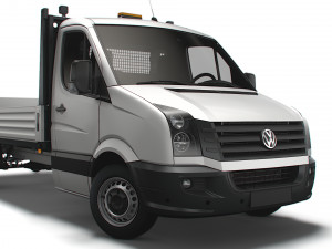 Volkswagen Crafter Dropside Tail Lift 2016 3D Model