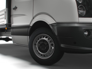 Volkswagen Crafter Dropside Tail Lift 2016 Model 3D
