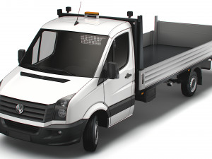 Volkswagen Crafter Dropside Tail Lift 2016 Model 3D