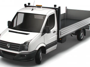 Volkswagen Crafter бортовой гидроборт 2016 3D Модель