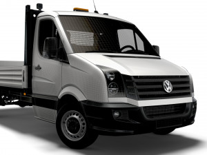 Volkswagen Crafter Dropside Tail Lift 2016 Model 3D