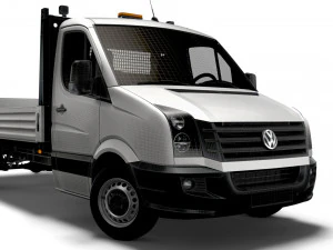 Volkswagen Crafter бортовой гидроборт 2016 3D Модель