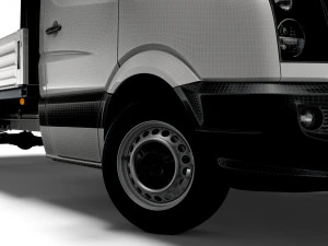 Volkswagen Crafter бортовой гидроборт 2016 3D Модель