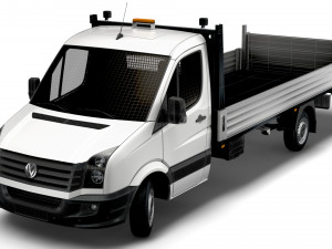 Volkswagen Crafter Dropside Tail Lift 2016 Model 3D