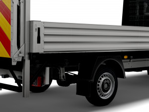 Volkswagen Crafter Dropside Tail Lift 2016 Model 3D