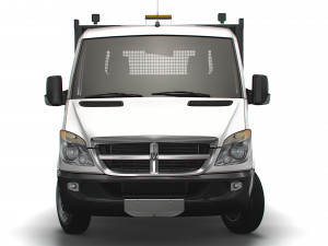 Dodge Sprinter Dropside Tail Lift 2009 3D Model