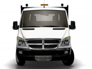 Dodge Sprinter Dropside Tail Lift 2009 3D Model