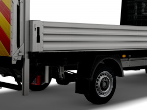 Dodge Sprinter Dropside Tail Lift 2009 3D Model
