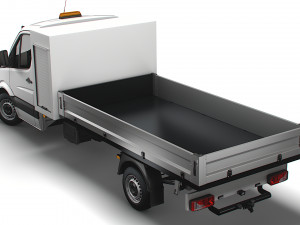 Freightliner Sprinter Single Cab Tipper Toolpod 2018 Modelo 3D